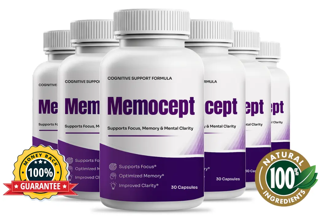 Memocept cognitive support supplement bottles